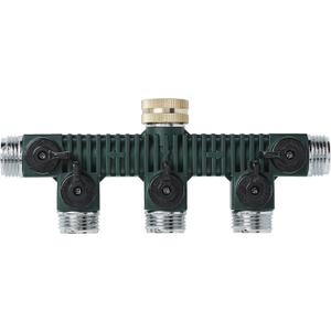 Orbit 62019 5-Way Zinc Hose Faucet Valve Manifold