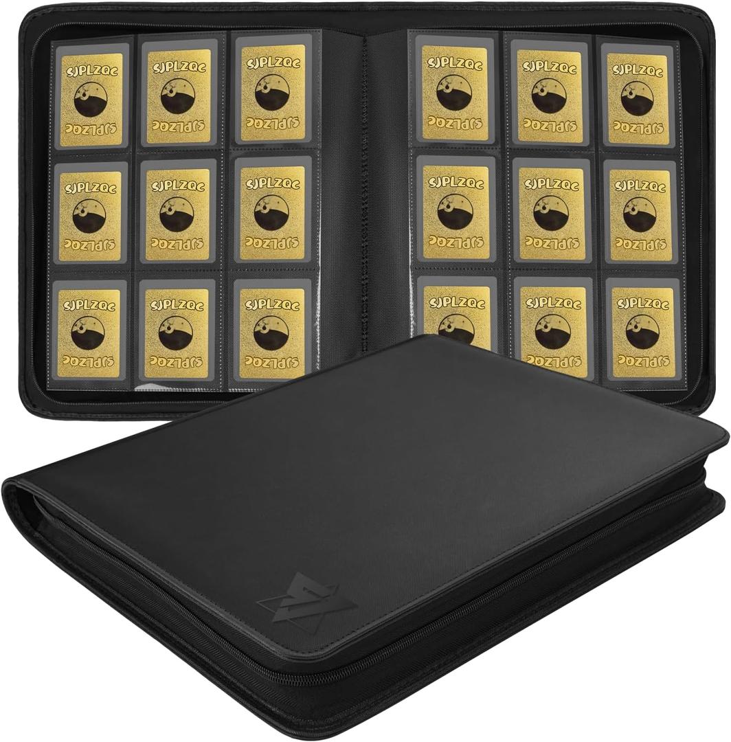 Top Loader Binder,Toploader Binder 9 Pocket for 324 Cards Storage,Hold 34 Toploaders.Trading Card Folders Collection Album,Card Holder.