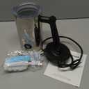 Milk Frother, 4-in-1 Milk Frother and Steamer, 10.6oz Electric Milk Steamer, Automatic Cold and Hot Foam maker for Lattes, Cappuccinos, Ceramic Lining Interior (Polished)