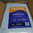 Chucks Pads Disposable Adult Underpads [100-Pack] 30"x36" XXL Extra-Large Super-Absorbent Incontinence Bed Pads Mattress Protector Pee Pads for Adults, Kids & Pets Bed Protection & Training
