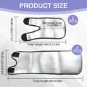 Thigh Compression Sleeves and Arm Trimmers Set, Neoprene Sweat Bands for Exercise, 1 Pair Each, Black