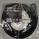 Doorich Garden Hose, Flexible Ultra Lightweight Durable, Kink-Free Water Hose - Non-Shrinking, Easy to Store, All-Weather, High-Pressure, Black (10 FT)
