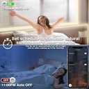 50FT COB Led Strip Lights, Uniform 6500K COB Rope Light,Bright Daylight White Lights,High Density,App/Remote Control,Indoor 24V Cuttable Cabinet Lights for Bedroom,Bookshelf,Showcase,Kitchen