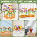 Fabric Flower Bouquets Toys, DIY Craft Kit for Girls 3 4 5 6 7 8 9 10 Years Old, Creative Arts and Crafts Activity for Toddler Kids, Preschool Educational Flower Assembly Gifts for Birthday Christmas