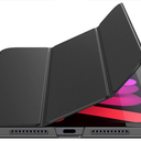 JETech Case for iPad mini (A17 Pro, 2024 Model, 7th Generation) / mini 6 (2021 Model, 6th Generation), Slim Stand Hard Back Shell Smart Cover with Auto Wake/Sleep (Black)