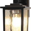 Dusk to Dawn Outdoor Wall Light Fixture, 12'' Oil-Rubbed Bronze Porch Light, Hardwired Outside Wall Lantern for House, Garage, Front Door, Waterproof and Rustproof, Bulbs Not Included