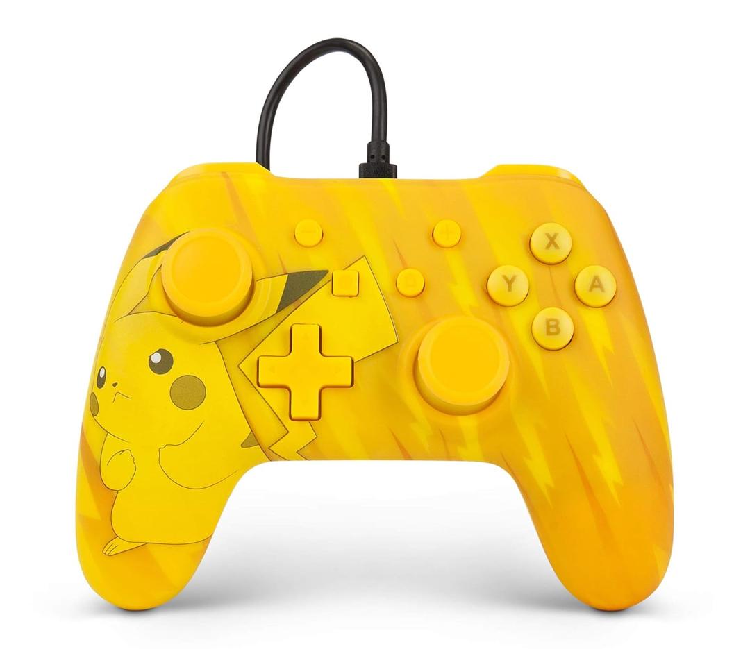 PowerA Wired Controller for Nintendo Switch - Pokmon: Pikachu Static, Gamepad, Game controller, Wired controller, Officially licensed