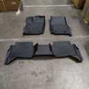 ASINRI Floor Mats for 2024 Toyota Tacoma - Only Double Cab & Automatic Transmission(Non Manual Transmission), TPE All Weather Protection 2 Rows Car Floor Liners Accessories