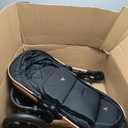 2 in 1 Baby Stroller, Convertible Bassinet Pushchair for Infants and Newborns 0-36 Months (Gold)