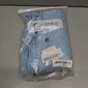 Girls Jumpsuit Loose Summer Kids Casual Spaghetti Strap Long Pants Romper with Pockets 5-12 Y (Blue)