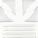 8 Pcs Clear Car Door Edge Guards - Anti-Collision Bumper Protectors, Soft Durable PU, Self-Adhesive Easy Install, Universal Fit for Cars, SUVs, RVs