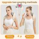 2026 Upgraded 4D Wireless Deep Tissue Kneading Neck Massager with Heating Function,Shiatsu and Shoulder Massager Pillow,Back and Leg Pain Relief,Body Muscle Pain Relief,Mothers Day Gifts for Mom Wife