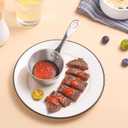 Mini Sauce Pan, Tri-Ply Stainless Steel Pot with Stay-Cool Handle Heating Sauce Gravy & Oil (5oz/150ml) - Silver
