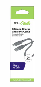 CELLCandy USB-C Silicone Charge & Sync Cable