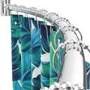 Curved Shower Curtain Rod For Bathroom 38-72 Inches, Adjustable Length, Curved Shower Rod, Metal Rods&Brackets, Round Shower Curtain Rods, Rotate Bracket For Large Shower Space, Need Drilling, Chrome