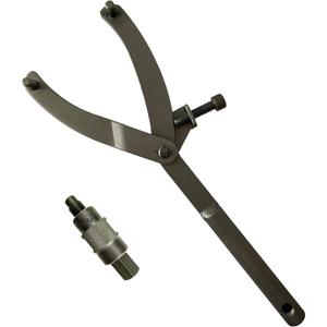 EUICAE Spanner Wrench Set - Adjustable Wrench Holder, Hub, Flywheel, Sprocket, Fan Clutch Removal Tool for Scooter & Motorcycle Accessories (Type A+B)
