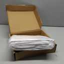 Amazon Basics Lightweight Super Soft, Wrinkle-Free, Easy Care Microfiber 4-Piece Bed Sheet Set with 14-Inch Deep Pockets, Full, Bright White, Solid