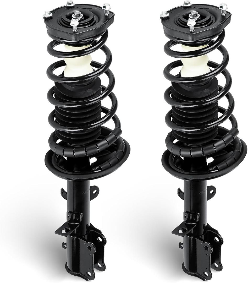 Rear Shock Absorber w/Coil Spring Complete Struts Assembly Fit for 1993-2002 Toyota Corolla Sedan ONLY, for 1998-2002 Chevy Prizm 1993-1997 Geo Prizm, for 3 or 4 Bolt Holes Replace for 171953 171954