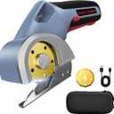 2025 Upgrade 4V Cordless Cutting Tool, Cardboard Cutter with 2 Titanium Blades, 2000mAh Battery, Electric Chop Saw for Fabric, Cardboard, Leather, Carpet - Glacier Blue