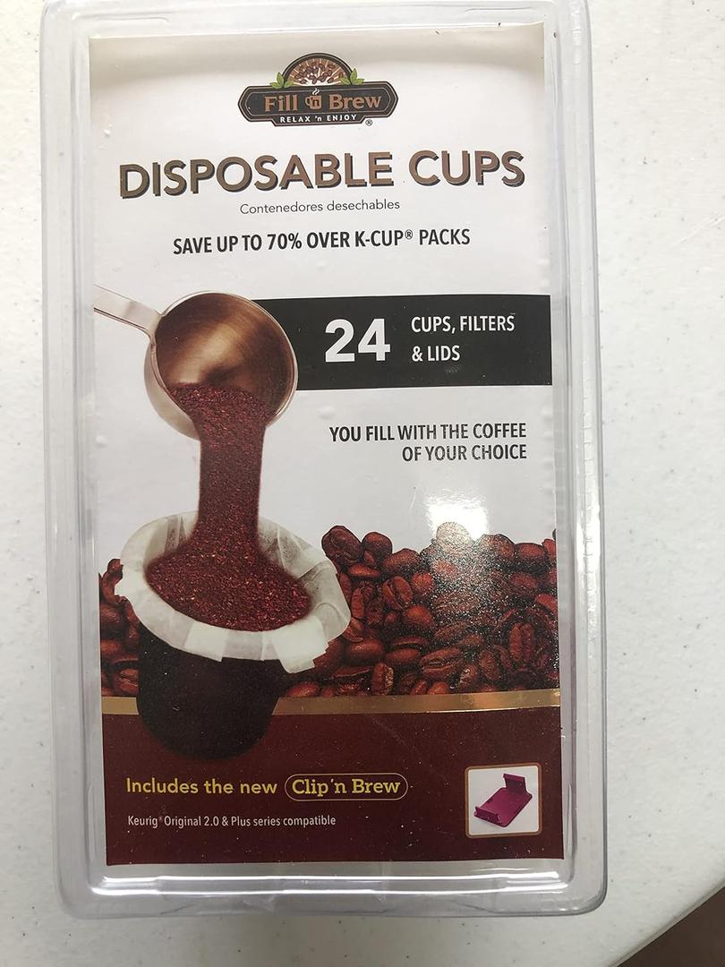 Fill 'n Brew, Disposable Cups - 24 ct