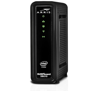 ARRIS Surfboard SB8200 DOCSIS 3.1 Cable Modem, Approved for Comcast Xfinity, Cox & Surfboard SBG10 DOCSIS 3.0 16 x 4 Gigabit Cable Modem & AC1600 Wi-Fi Router