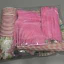 168PCS Dinosaur Party Supllies for Girls Pink Cartoon Dino Birthday Party Decorations Watercolor Dino Plates Cups Napkins Cups Forks Knives and Straws Tableware Set for 24 Guests
