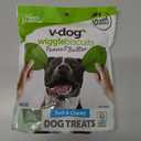 V-dog Soft and Chewy Vegan Wiggle Dog Biscuits - Dog Training Treats - Small, Medium and Large Breeds - Natural Peanut Butter Flavor Superfoods - 10 Ounce - All Natural - Made in The USA