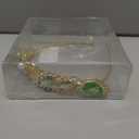 Princess Tiana Set Crown and Necklace Princess Tiana Birthday Outfit Halloween Party Fancy Green Crystal Tiara
