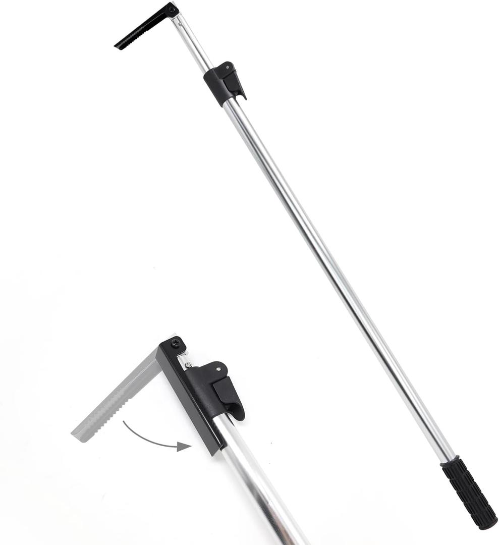 HUAALIUCHE Telescopic 5FT Pickup Truck Cargo Retriever Hook, Multi-Use Extendable Retriever Tool, Long Reach Cargo Grabber for Truck Bed Accessories