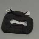 Quiet Ears for Dogs, Neck 14.96 Inch, Dog Ear Muffs Noise Protection Knitted Head Wrap Pet Hats for Medium to Large Pets (Dark Gray)