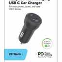 Cell Candy Adaptive Fast Charging USB C Car Charger 20W