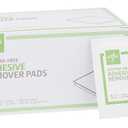 Medline Adhesive Remover Pads, Acetone-Free, 2-Ply, Box of 100