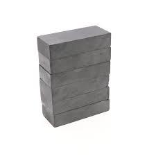 Strong Ferrite Ceramic Block Rectangular Bar Magnets, 6 Pieces Grade 10 Ferrite Magnet Heavy Duty,Rectangular Strong Magnets for Crafts,Science,Fridge, Whiteboard,Hanging Tools