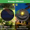 4 Pack Solar Lights Replacement Top Parts, 8 Colors Lantern Lid (Top 3.74 inch, Bottom 2.83 inch) 10 Lumens Lantern Lids Replacement Light for Hanging Solar Lanterns Outdoor Decorations Garden Patio