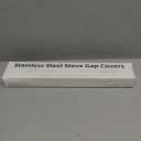 2PCS Kitchen Stove Counter Gap Covers, Stainless Steel Gap Cover, Cooktop Trim Kit, Stove Gap Guards, Oven Gap Filler, Heat Resistant & Effectively Protect Stove Gap Filler(13.8"-27.5" Silver)