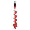 THUNDERBAY 6 Inch Diameter 36 Inch Long Earth Auger Bit with Fishtail Point and Patent Shock Spring