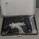 RRYIO 1920s Flapper Dresses for Women,Lace V Neck Great Gatsby Dresses Fringed Roaring 20s (Black, S)