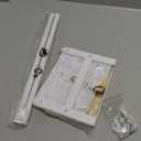 Towel Racks for Bathroom, 1 Tier Wall Towel Holder with Wood Shelf, Metal Wall Mounted Towel Rack Bathroom Organizers and Storage, White