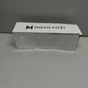 Women's Flat Sandals Rhinestone Strappy Buckle Slides With Soft Memory Foam Insole, Dressy Beach Leather Slippers for Summer Vacation (8, White)