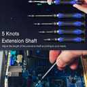 ORIA Precision Screwdriver Set, 61 in 1 Small Screwdriver Set with 57 Precision Bits, Portable Repair Tool Kit, Magnetic Screw Driver Kit with Extension Rod for Smartphone, PC, Watch,Toys, Blue