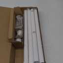 Heavy Duty Curtain Rods for Windows 66 to 120 Inch, 1 Inch White Curtain Rods for Outdoor, Farmhouse, Bedroom, Kitchen, Living Room, Adjustable Easy Install Drapery Rod (A2,White,30"-120")