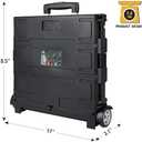Olympia Tools 85-010 Grand Pack-N-Roll Portable Tools Carrier with Telescopic Handle, 80 Lb. Load Capacity, Black
