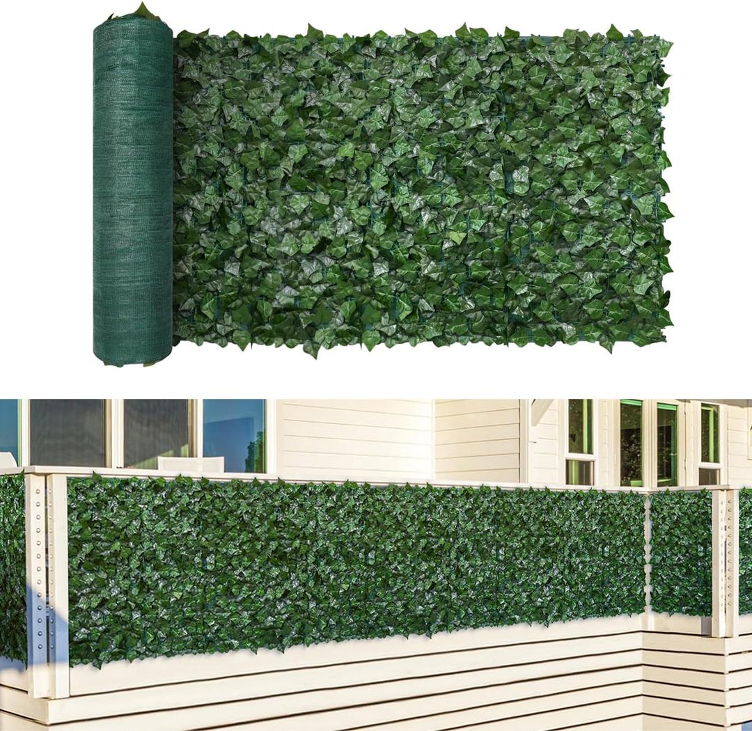 TANG Sunshades Depot 4' FT x 14' FT Artificial Faux Ivy Privacy Fence Screen Leaf Vine Decoration Panel with 130 GSM Mesh Back
