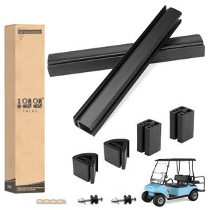 10L0L Golf Cart Windshield Mounting Clips Kit for Club Car DS Precedent 1994-up OEM 101444101 102005801 102163001 Include 12.6" Windshield Sash Clips & Bottom & Retaining Clips Fits 1" X 1" Tube