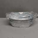Juvale Galvanized Tub Planter with Handles - 11.8 x 5.5 x 4 in, 3-Pack, Silver, Rustic - Tin Basket Display & Metal Water Trough Accent