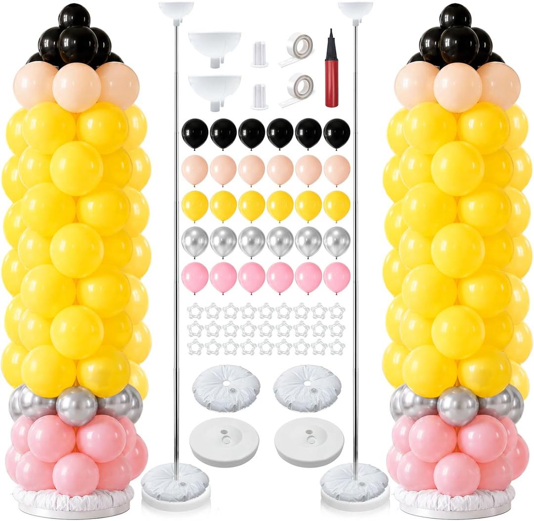 193Pcs Back to School Balloon Arch Kit, Balloons with Pencil Balloons, Welcome Back to School Decorations, Themed Party Decorations for Classroom, Teacher Party, Pre K Graduation Celebration