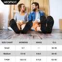 Non Slip Yoga Socks with Grips for Pilates, Ballet, Barre, Barefoot, Hospital Anti Skid Socks for Women and Men (Medium, 6 Pairs-black)