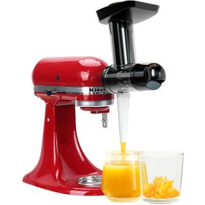 Masticating Juicer Attachment for KitchenAid All Models Stand Mixers - Cold Press Slow Juicer with Large Feed Chute, 30% Higher Juice Yield, Easy Assembly, Fruits Vegetables By Fedowal