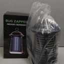 Bug Zapper Outdoor/Indoor,Mosquito Zapper 4200V High Powered Waterproof Electronic Mosquito Killer,15W UVA Mosquito Lamp Bulb,Fly Traps Patio Insects Killer (Black and White) (Dark Black)