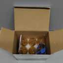 Amber Candelabra Bulb 25W Equivalent, 2W Ultra-Fine Filament E12 Base Candelabra LED Light Bulb, Dimmable Amber LED Bulbs 2000k Soft Warm, Candle Chandelier Light Bulbs, 6 Pack